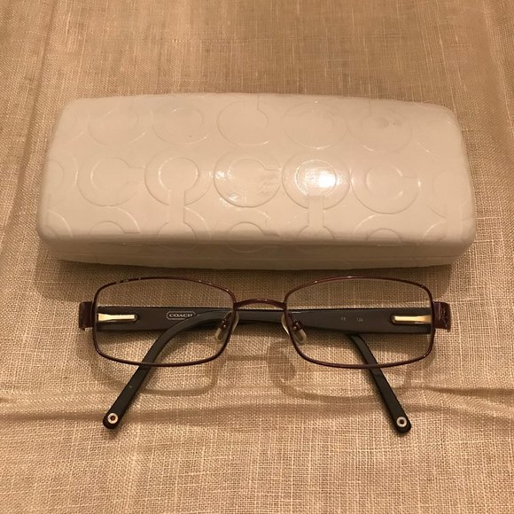 Coach | Mona 1008 | Dark Brown Glasses + Case - Picture 1 of 8